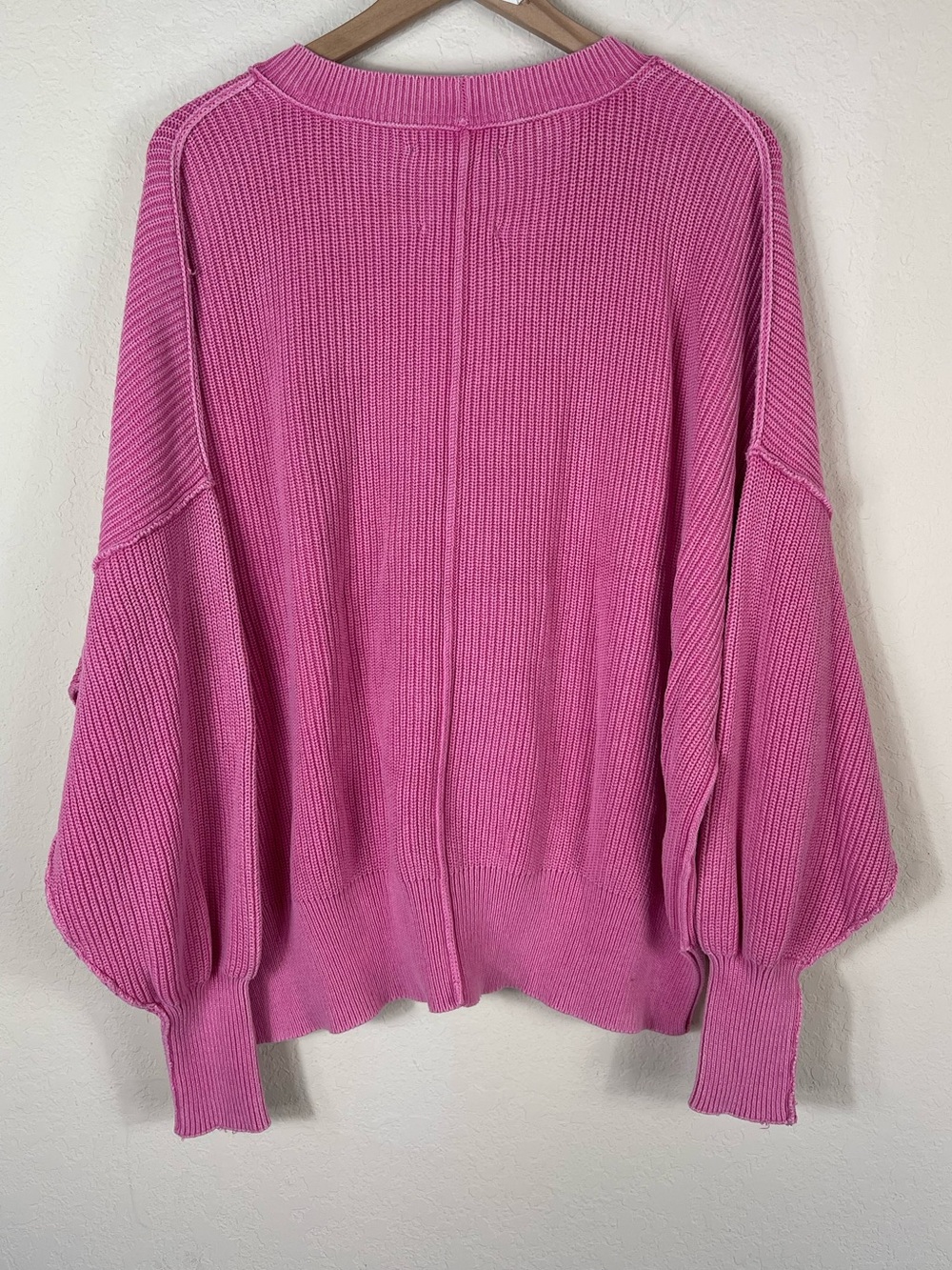 Aerie Thick Knit Mock Neck Sweater Pink Size Large - Picture 4 of 4